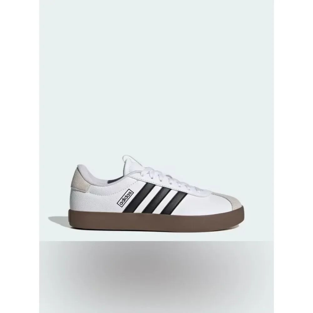 Adidas Women VL Court 3.0 Suede Lace Up Casual Skate Sneakers